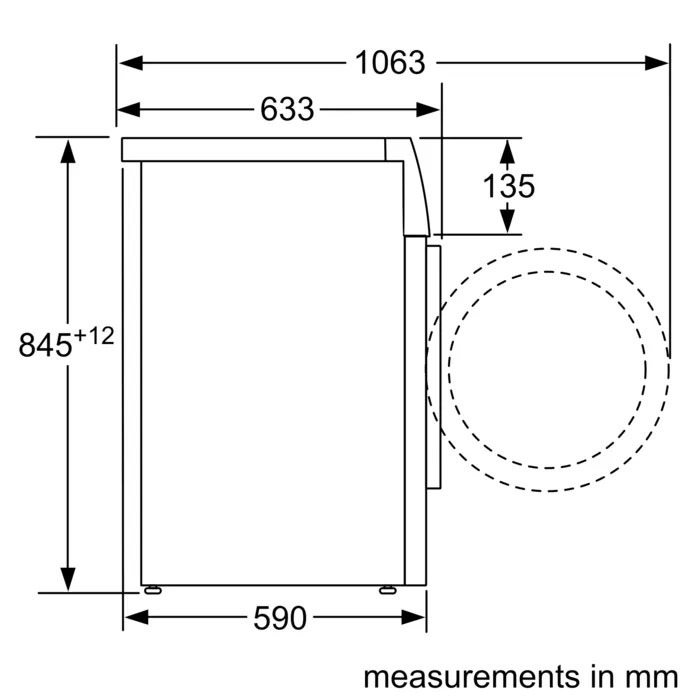 Bosch Series 4 Front Load Washer 8 kg,White  photo 4