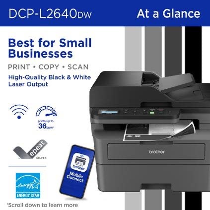 BROTHER 268 Brother Wireless DCP-L2640DW Compact Monochrome Multi-Function Laser Printer (BG-DCPL2640DW) photo 3