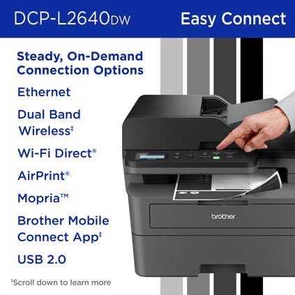 BROTHER 268 Brother Wireless DCP-L2640DW Compact Monochrome Multi-Function Laser Printer (BG-DCPL2640DW) photo 4