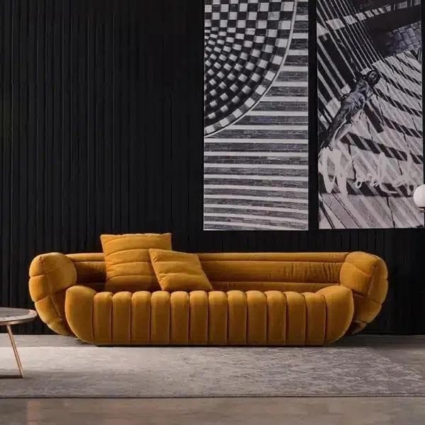 Henry Velvet Sofa 3-Seater Sofa photo 4
