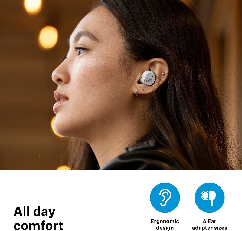 Sennheiser CX Plus True Wireless In-Ear Earbuds - White (SH-CX-PLUSTW1-WHT) photo 4