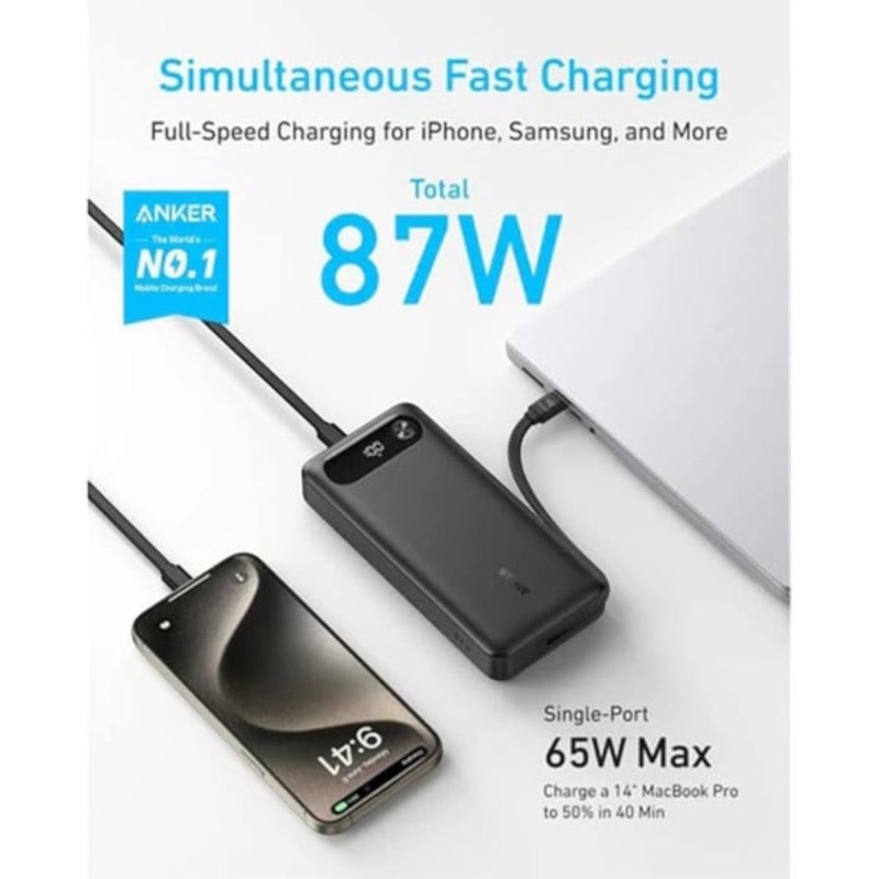 Anker Powercore Power Bank 20000mAh, Black (ANK-A1383H11) photo 2