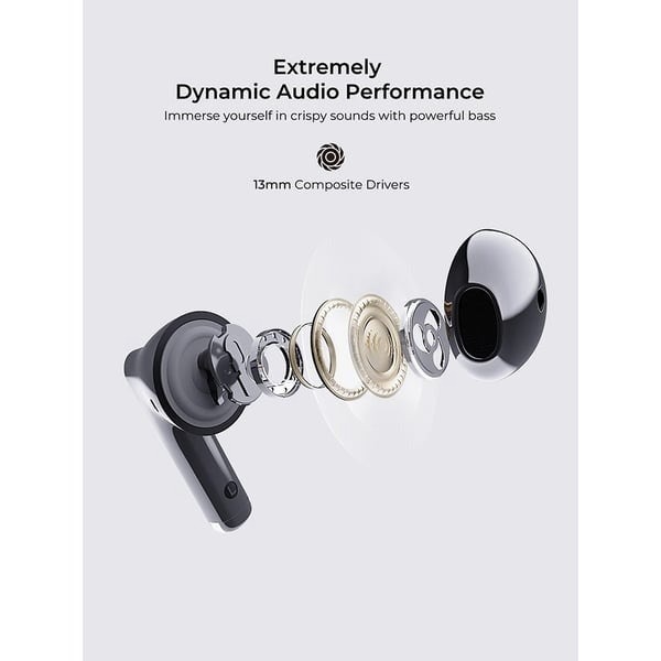 Aukey EP-M4 Move Vibe True Wireless Earbuds, Grey (EP-M4 GRY) photo 2