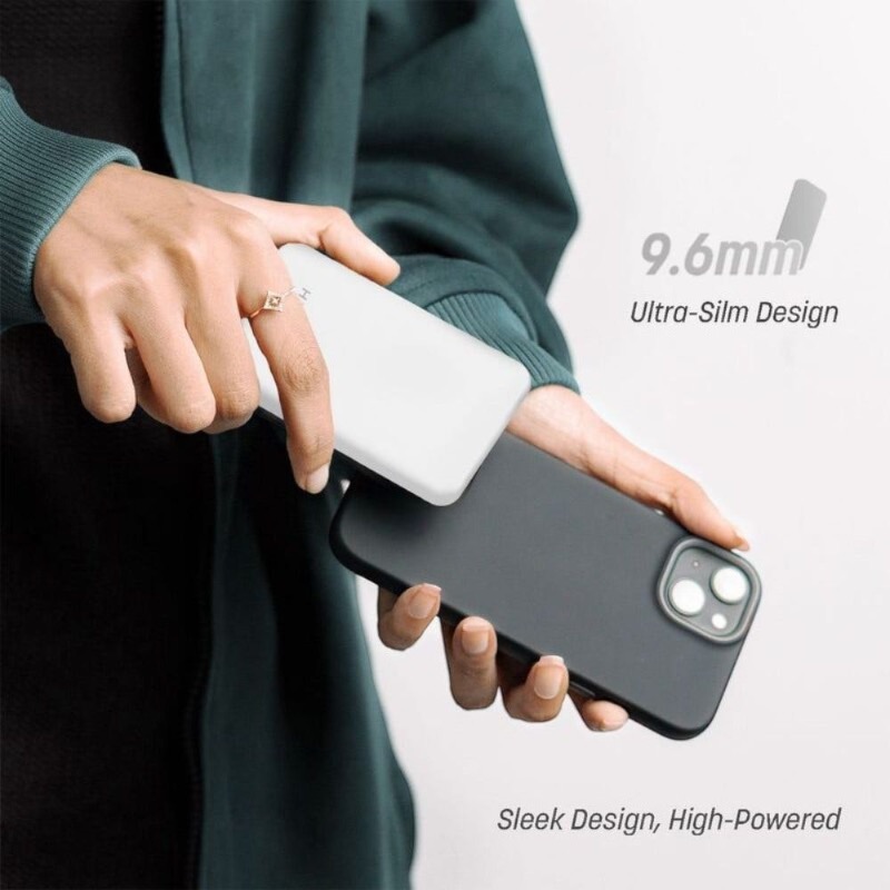 Hyphen Mowa S5 Super Slim Magsafe Power Bank 5000 Mah, White (HPB-M5KWH0208) photo 4
