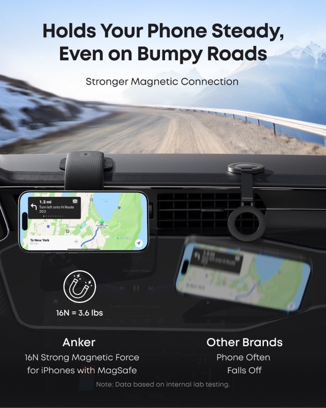Anker Magnetic Car Phone Holder - Black (ANK-A9110H11) photo 3