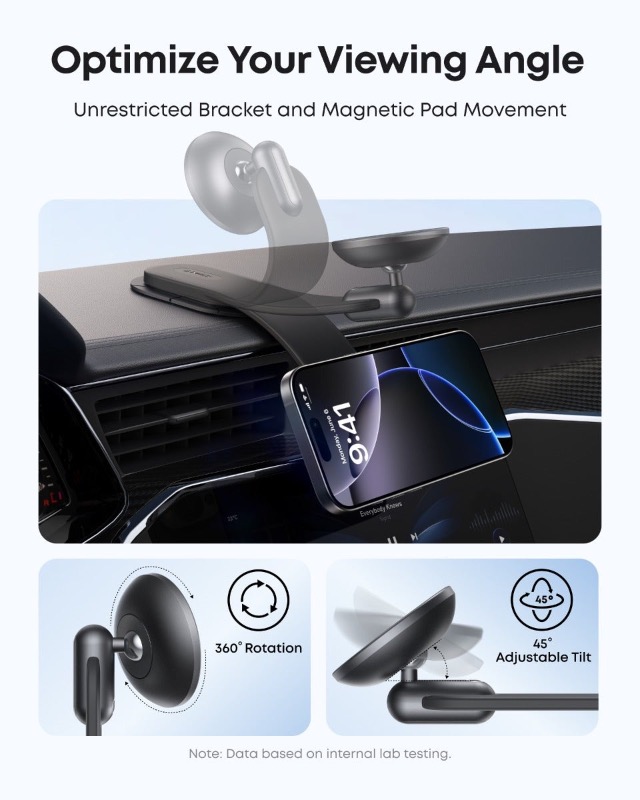 Anker Magnetic Car Phone Holder - Black (ANK-A9110H11) photo 4