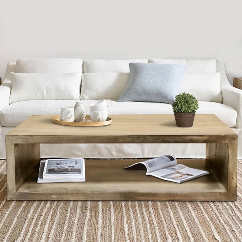 Marie Floor Shelf Coffee Table With Storage 148x60x46 photo 2