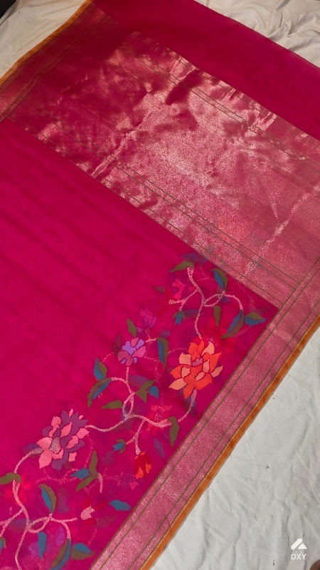 Handloom pure saree photo 4