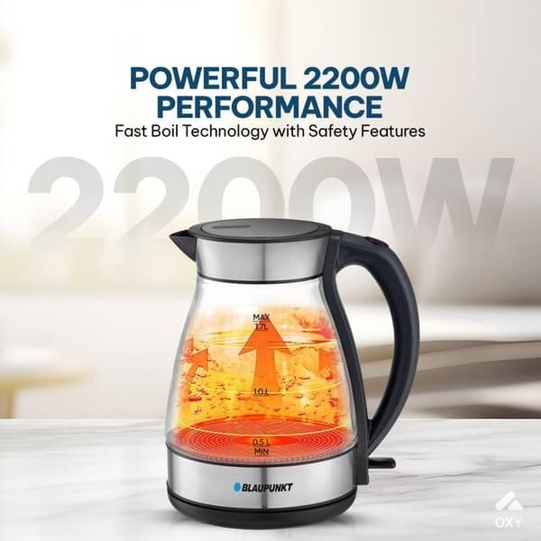  Blaupunkt 2200W Cordless Glass Kettle photo 3